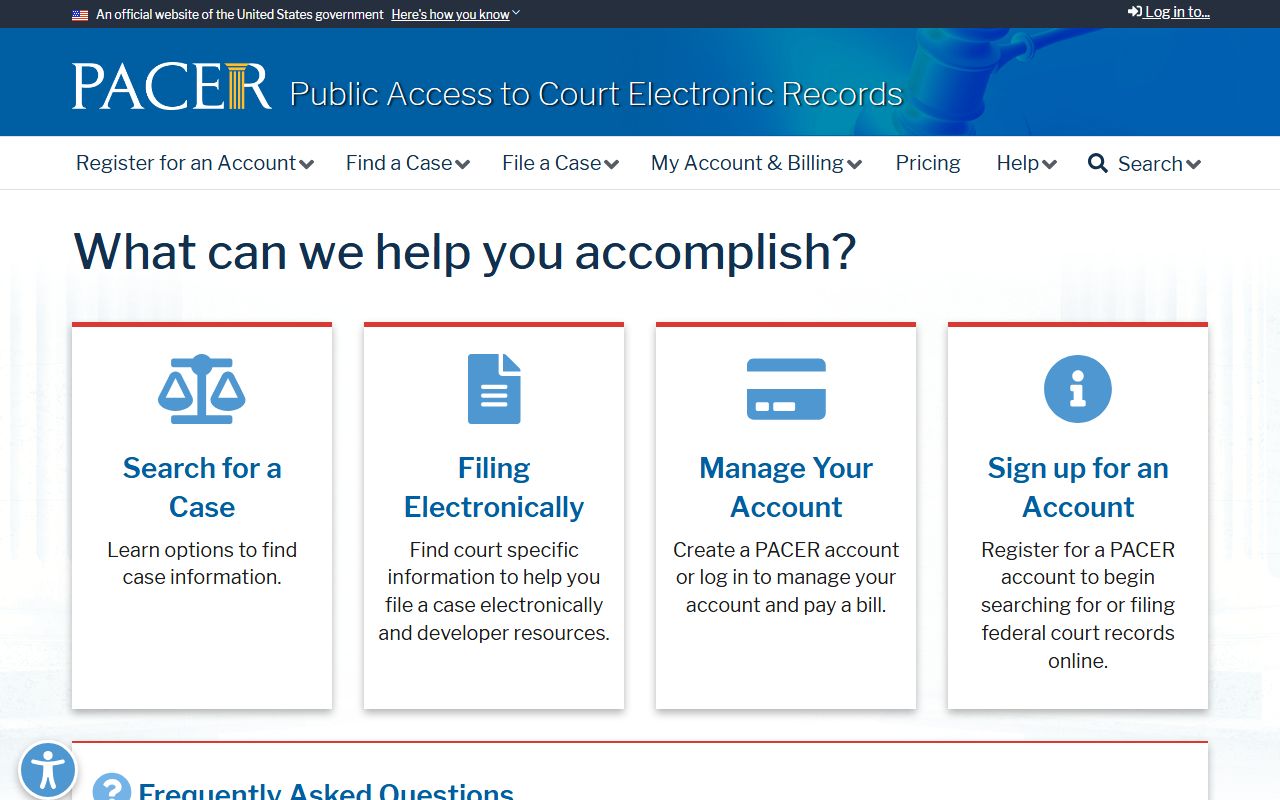 Northampton County Court of Common Pleas and PACER federal case access